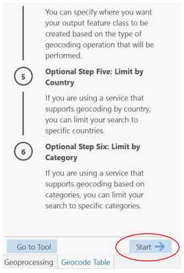 geocoding with ArcGIS Pro