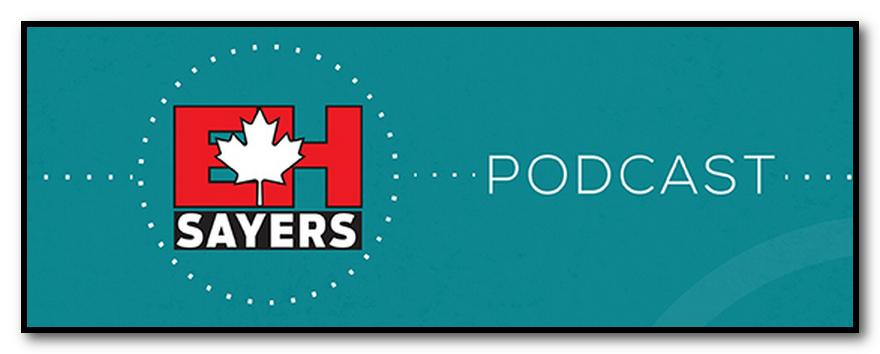 Logo of the "Eh Sayers Podcast"