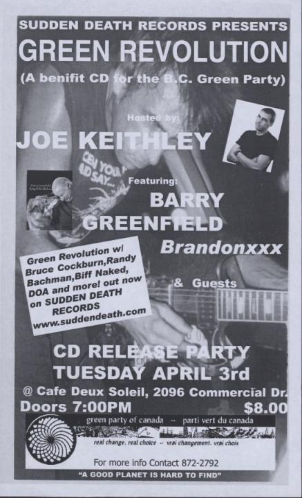 CD release party at Cafe Deux Soleils