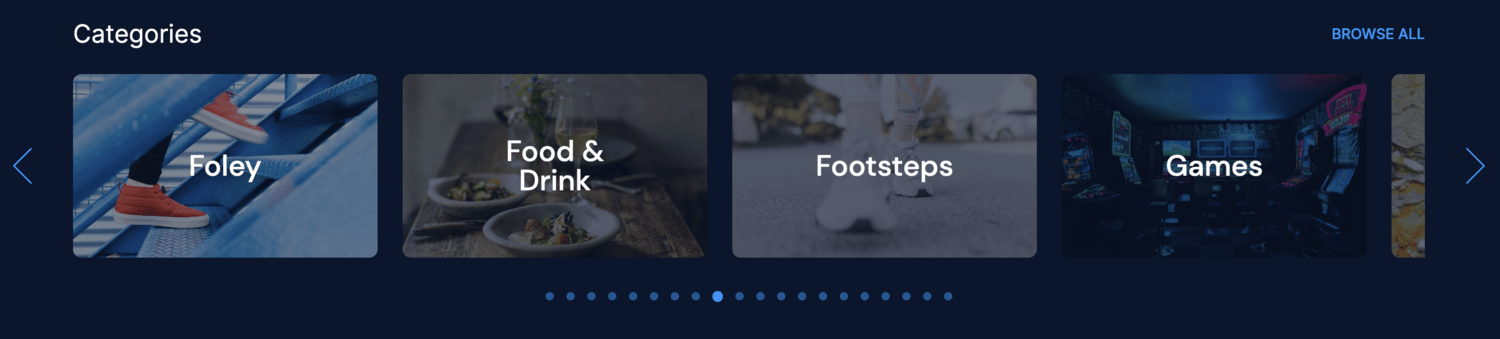 Categories: Foley, Food & Drink, Footsteps, Games