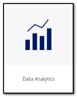 Screen capture of the tile within Sage Business Skills representing the Data Analytics module. Click for access to that specific part of the database.