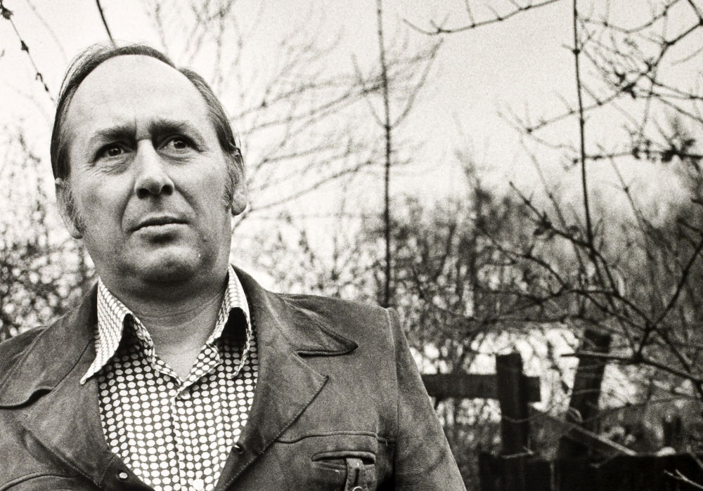 Author photo of J.G. Ballard, taken by Fay Godwin, 1984. Courtesy of the British Library.