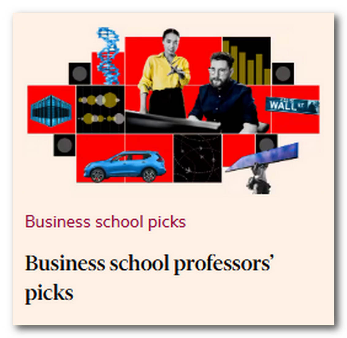 logo of the "business school professors' picks" feature in the FT.