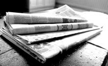 Black and White Newspapers, image by Jon S on Flickr