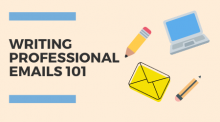 Tips for writing a professional email ""