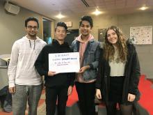 SFU students explain what academic integrity means to them during the 2019 academic integrity week (back before physical distancing rules!)