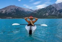 Girl in a kayak