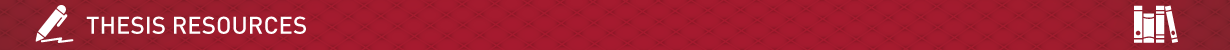 red thesis banner