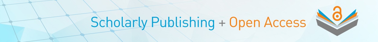 Scholarly Publishing and Open Access plus a stylized book with the open access symbol  