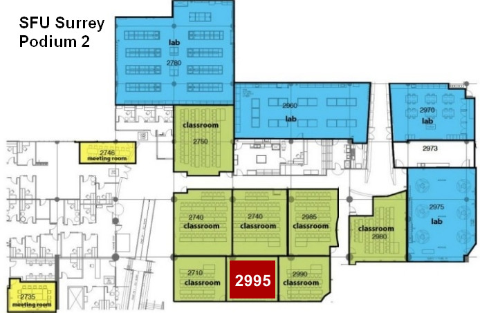 SFU Surrey Podium 2 Classroom 2995